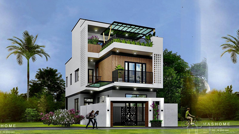 Thiết kế nhà phố anh Đạo - Thanh Oai, Hà Nội