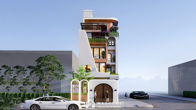 Thiết kế nhà phố anh Tiến - Thạch Thất