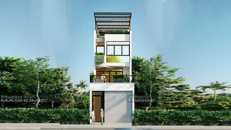 Thiết kế nhà phố chú Tân - Hải Phòng