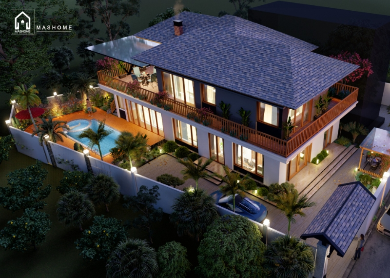 thiết kế nhà vườn đẹp