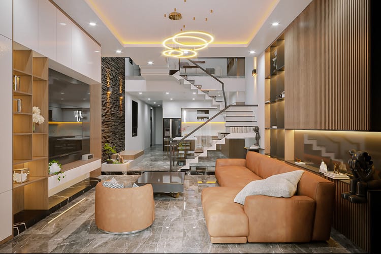 thiết kế nội thất nhà ống