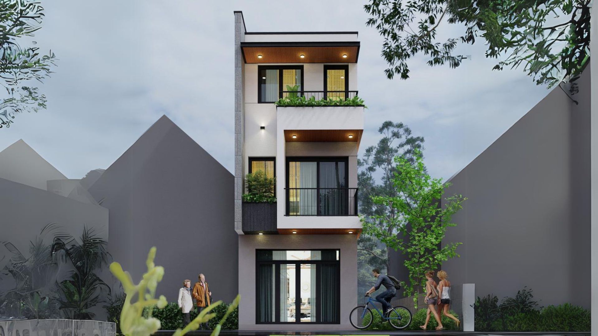 Nhà phố 3 tầng - Chị Nhung - Thanh Trì