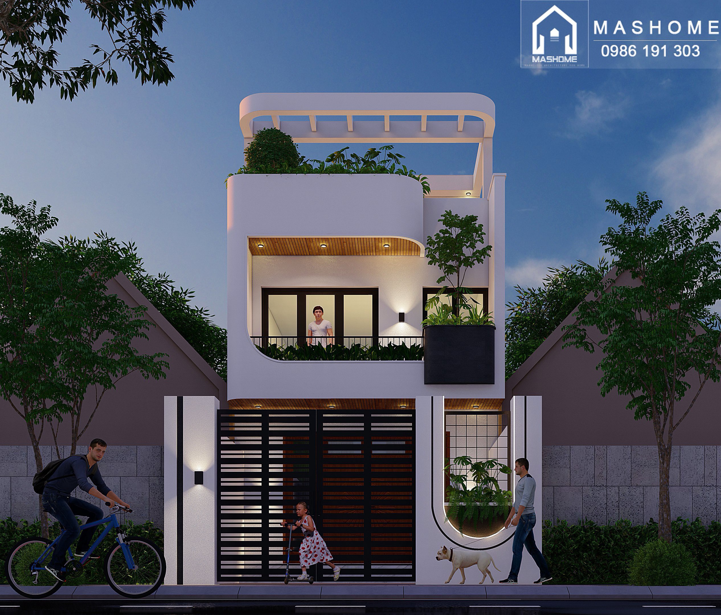 Nhà phố 3 tầng - Chị Hiền - Tuyên Quang