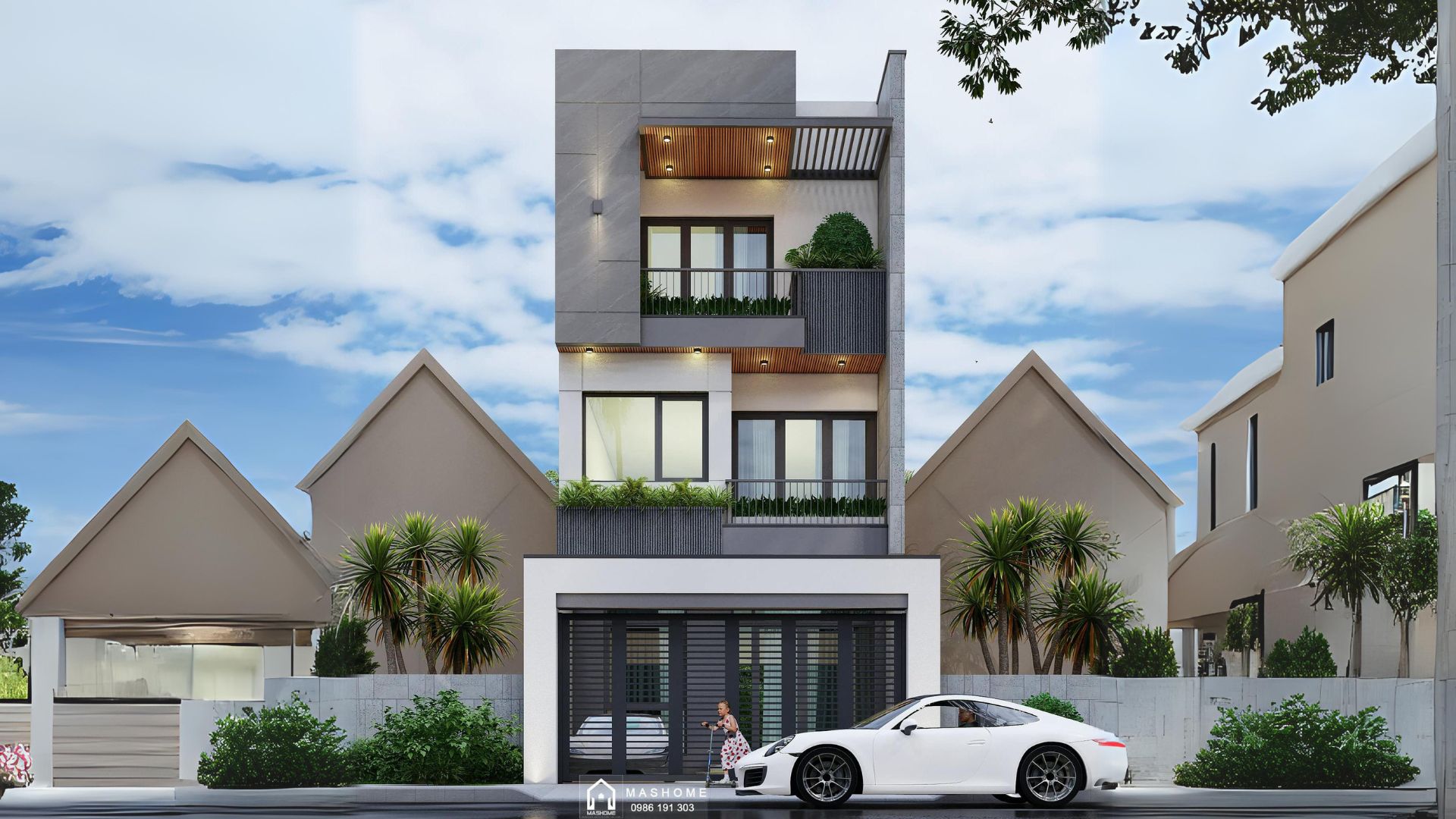 Nhà phố 3 tầng