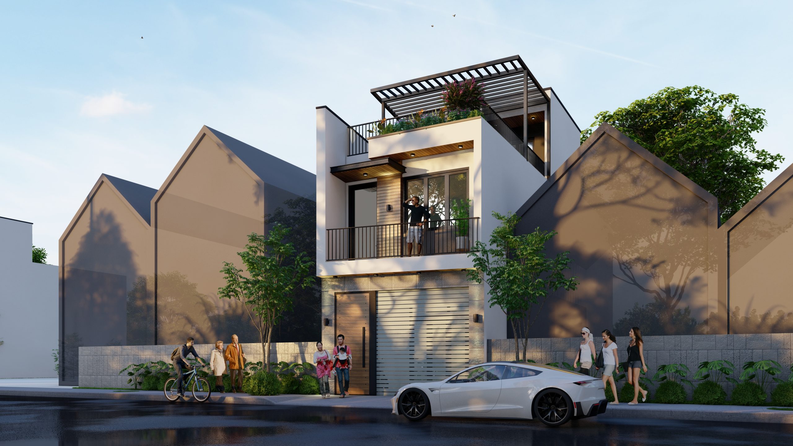 Nhà phố 2 tầng - Cô Hậu - Hà Nội