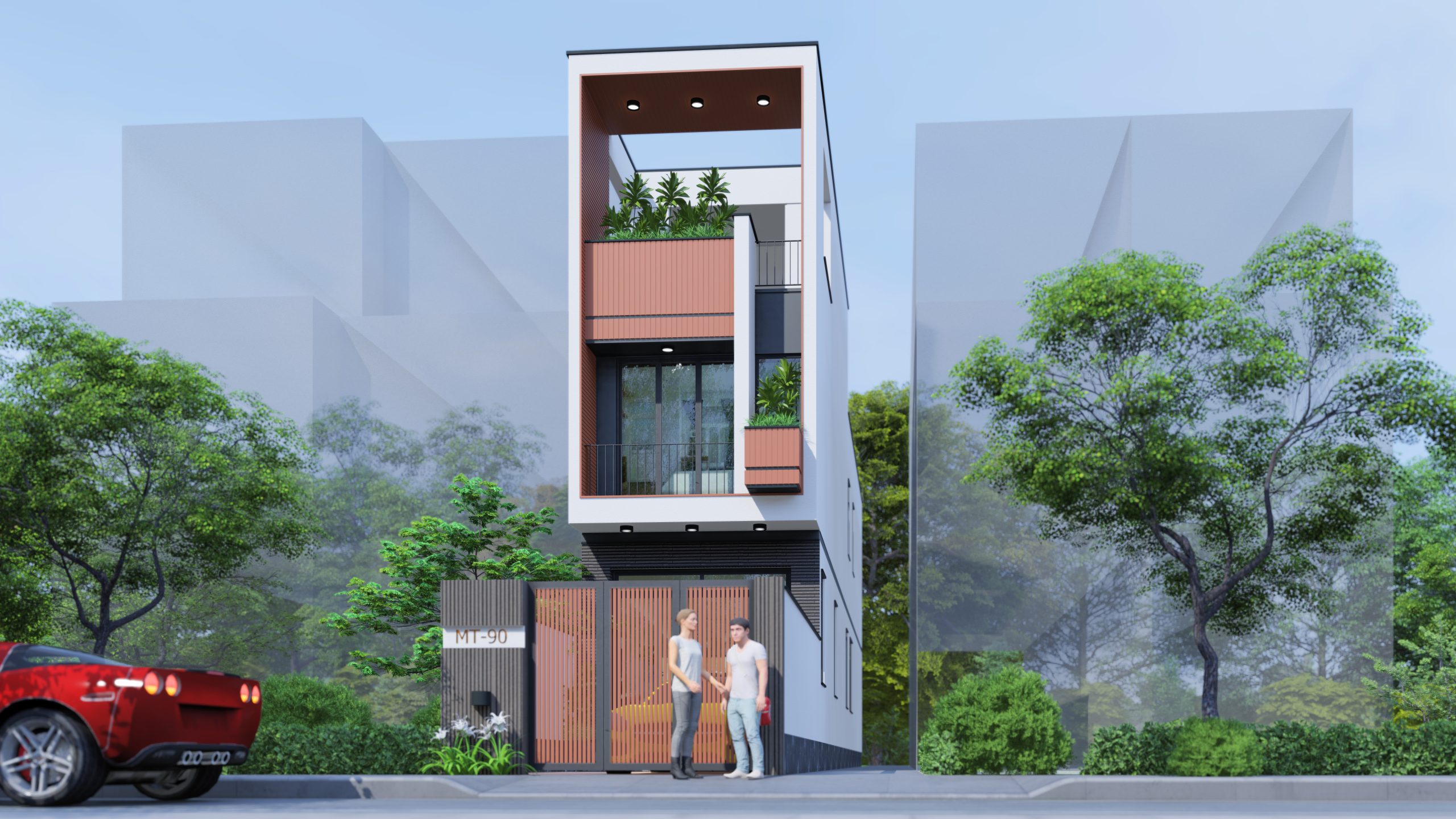 Nhà phố 3 tầng - Em Mạnh - Nam Định