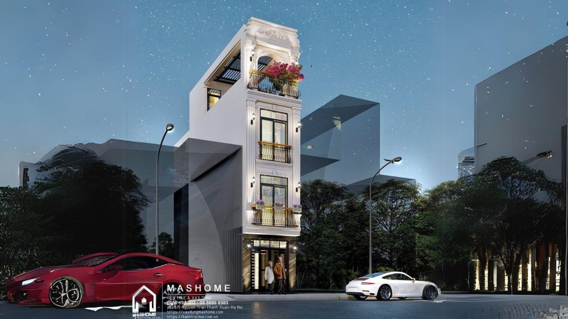 Nhà phố 2,5 tầng - Chị Huệ - Cổ Nhuế