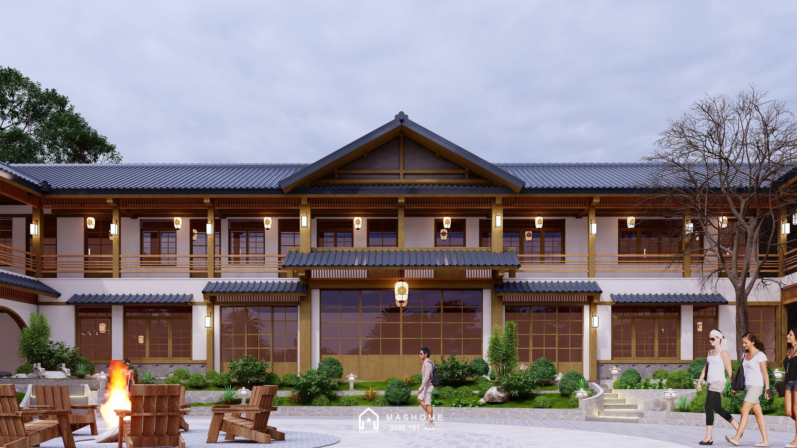 Tổ hợp nhà hàng kết hợp khu giải trí - Anh Nghĩa - Hòa Bình