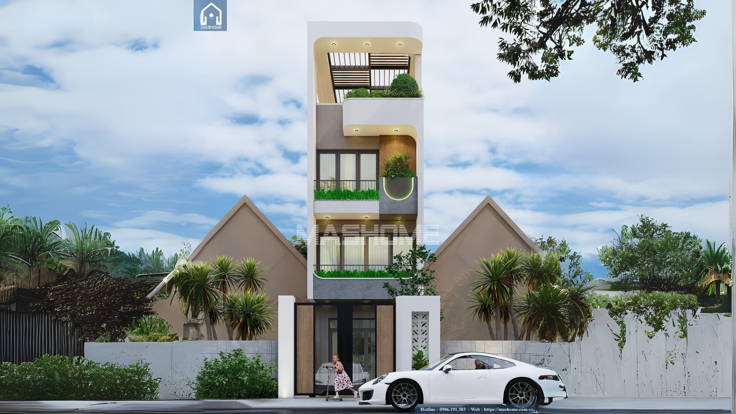 Nhà phố 3,5 tầng - Anh Tiến - Gia Lâm
