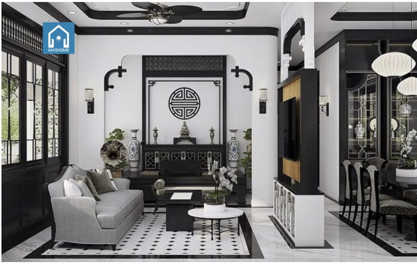 thiết kế phòng thờ