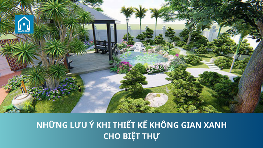 không gian xanh cho biệt thự