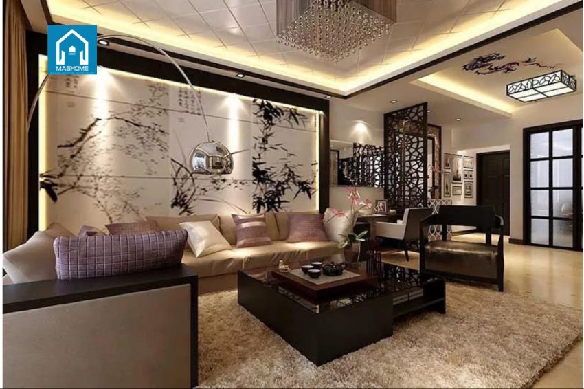 phòng khách tân cổ điển