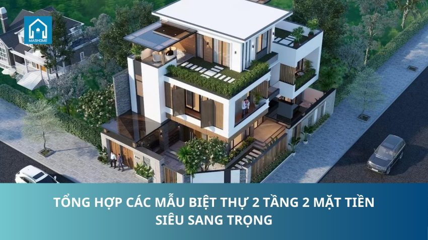biệt thự 2 tầng 2 mặt tiền