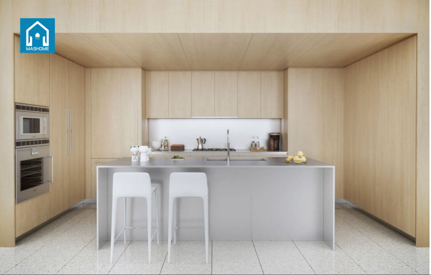 phòng bếp minimalist