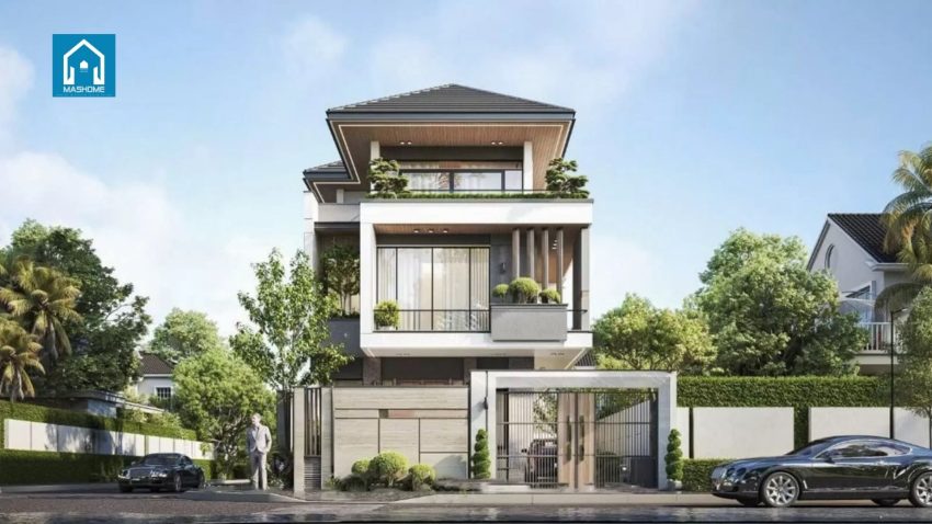 nhà phố mái Thái