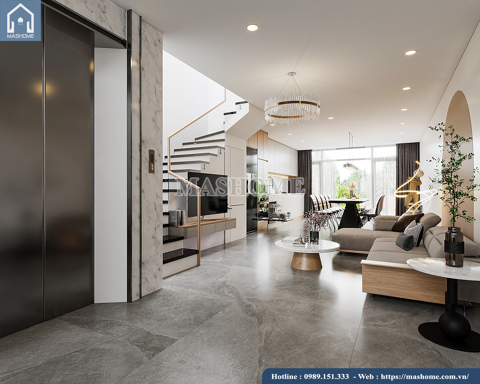 Thiết kế nội thất anh Vượng - Bắc Ninh (MasHome)