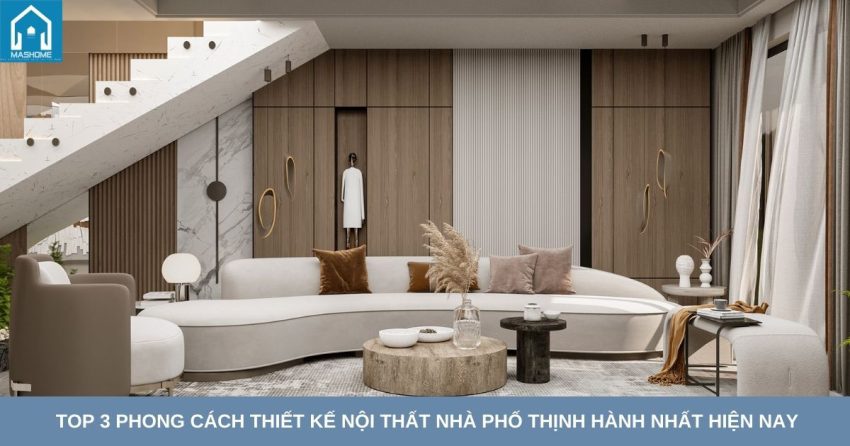 phong cách thiết kế nội thất nhà phố