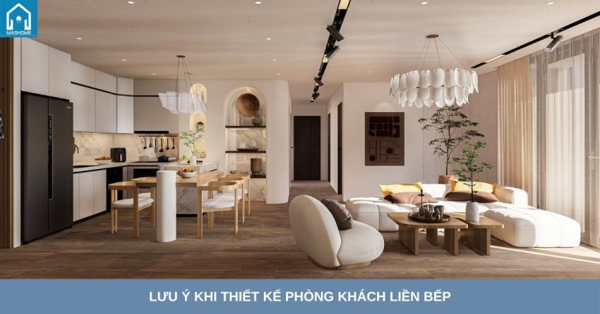 Phòng khách liền bếp