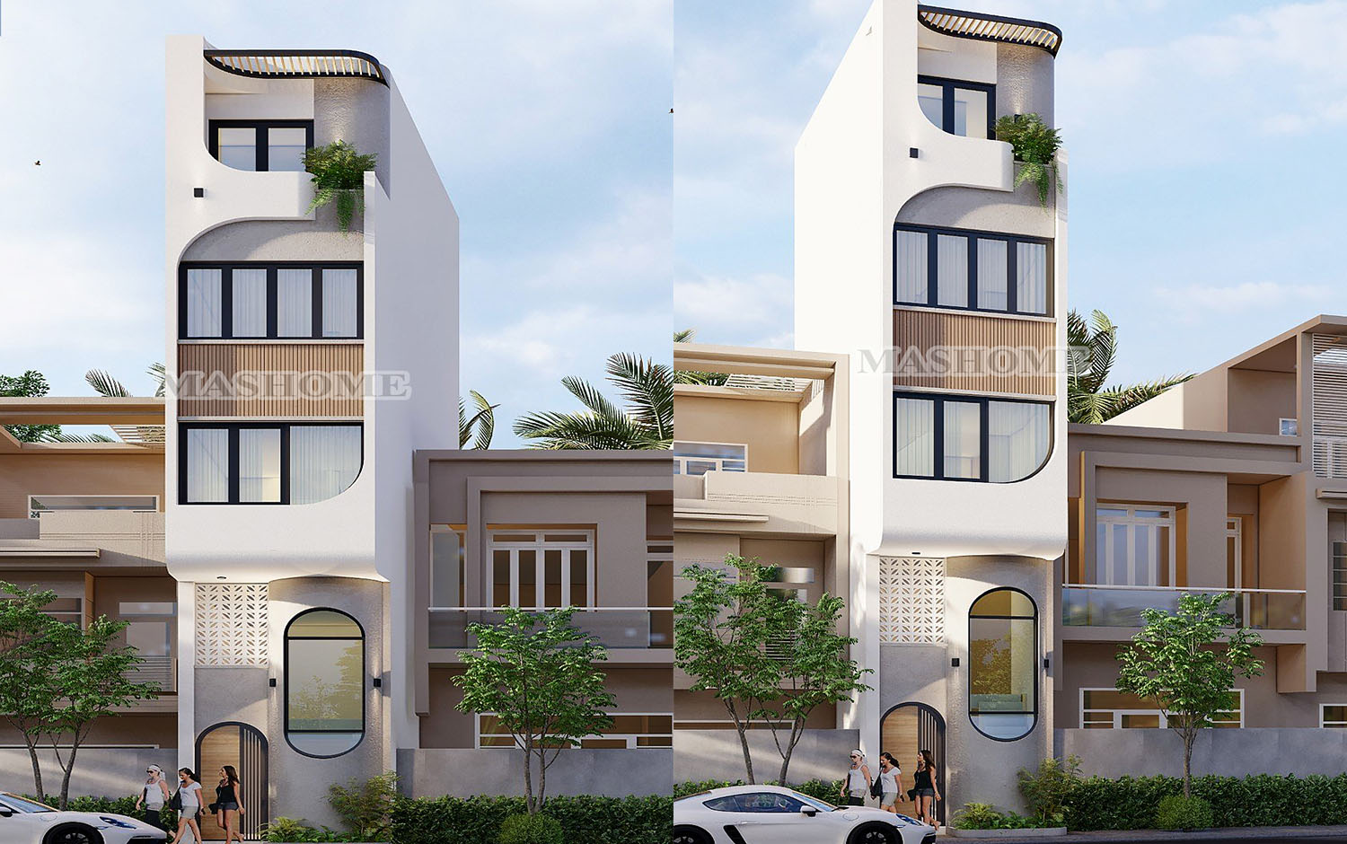 Thiết kế nhà phố anh Hoàng - Ngọc Hà | MasHome