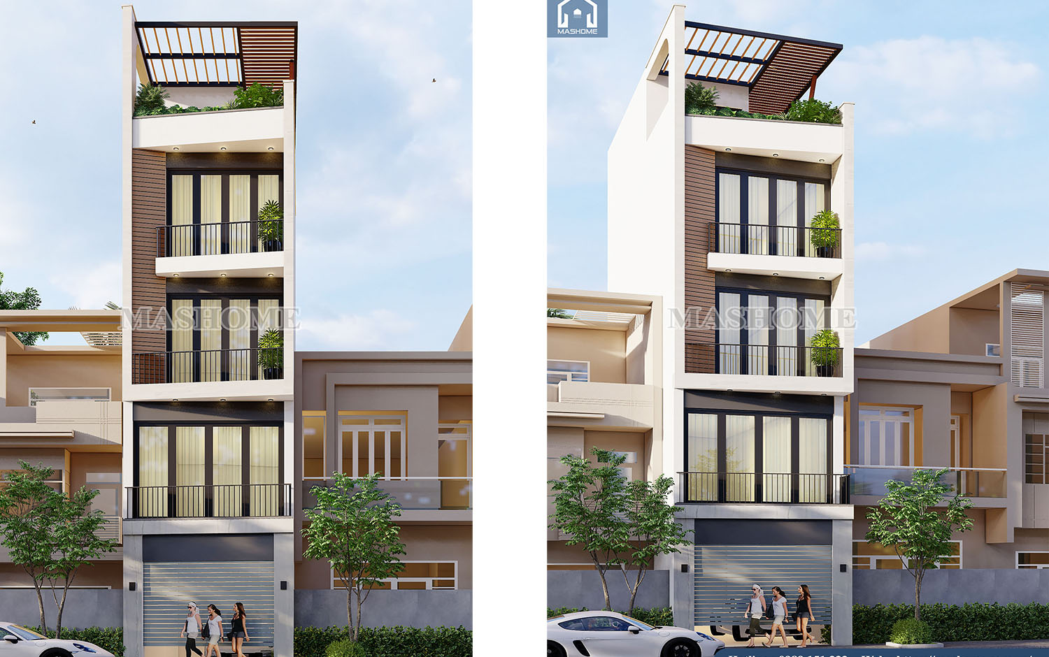 Thiết kế nhà phố anh Tài - Long Biên | MasHome