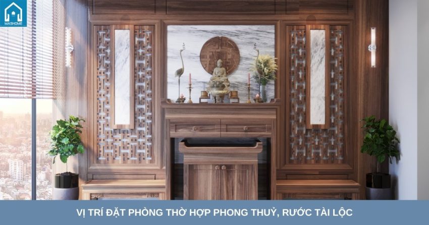 vị trí đặt phòng thờ