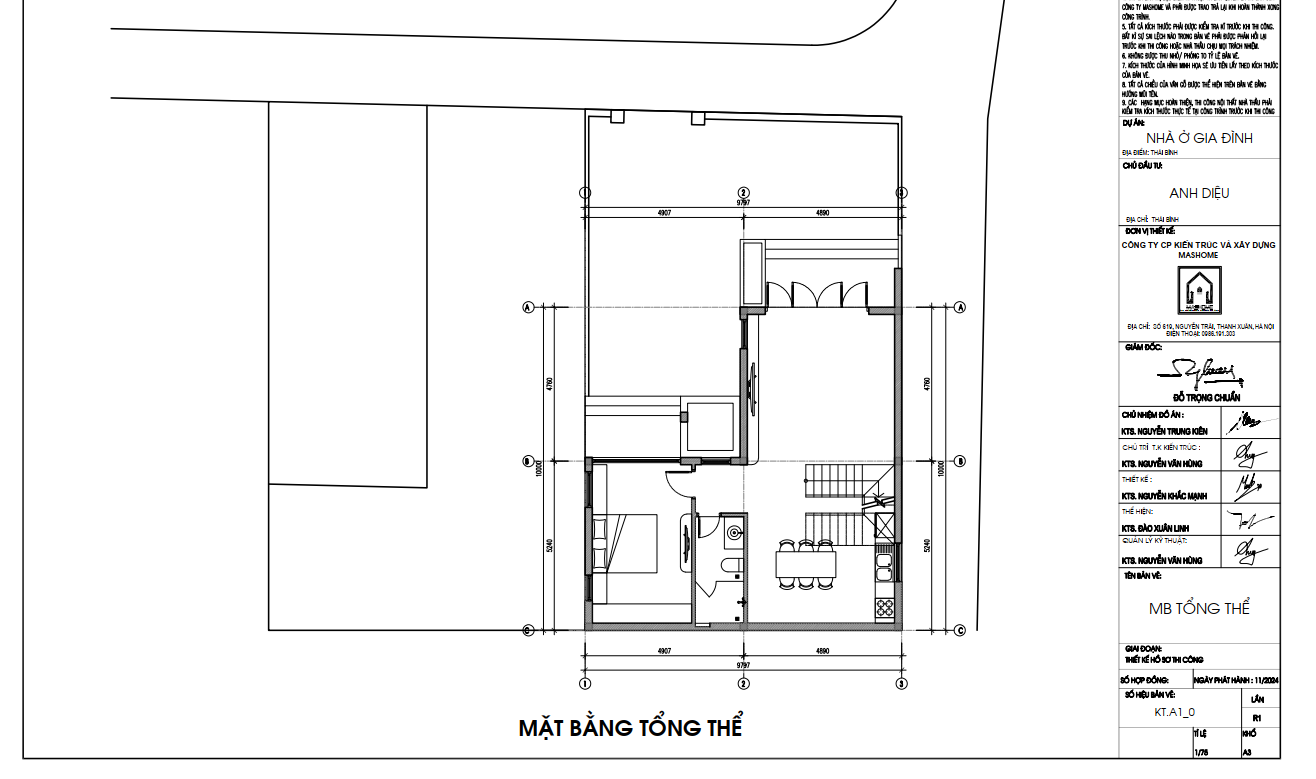 Mặt bằng tổng thể em Diệu - Thái Bình | MasHome