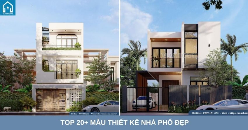 mẫu thiết kế nhà phố đẹp