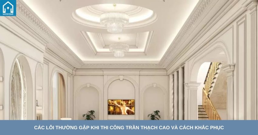 thi công trần thạch cao