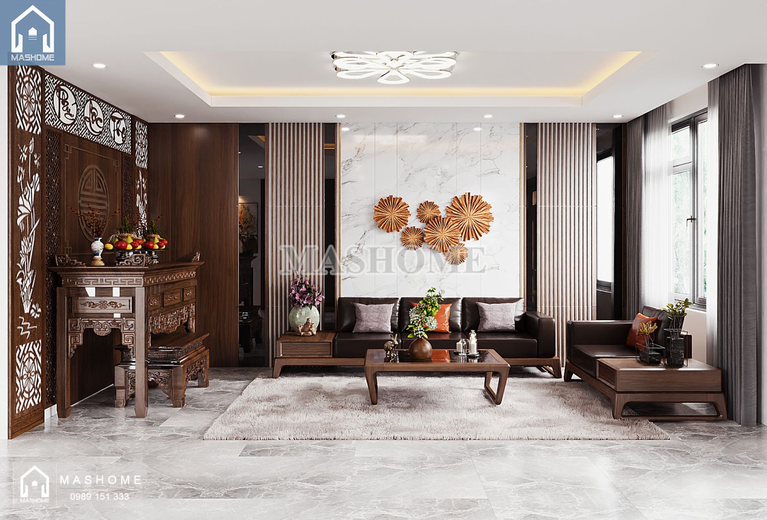 Thiết kế nội thất anh Hưởng - Đông Anh | MasHome
