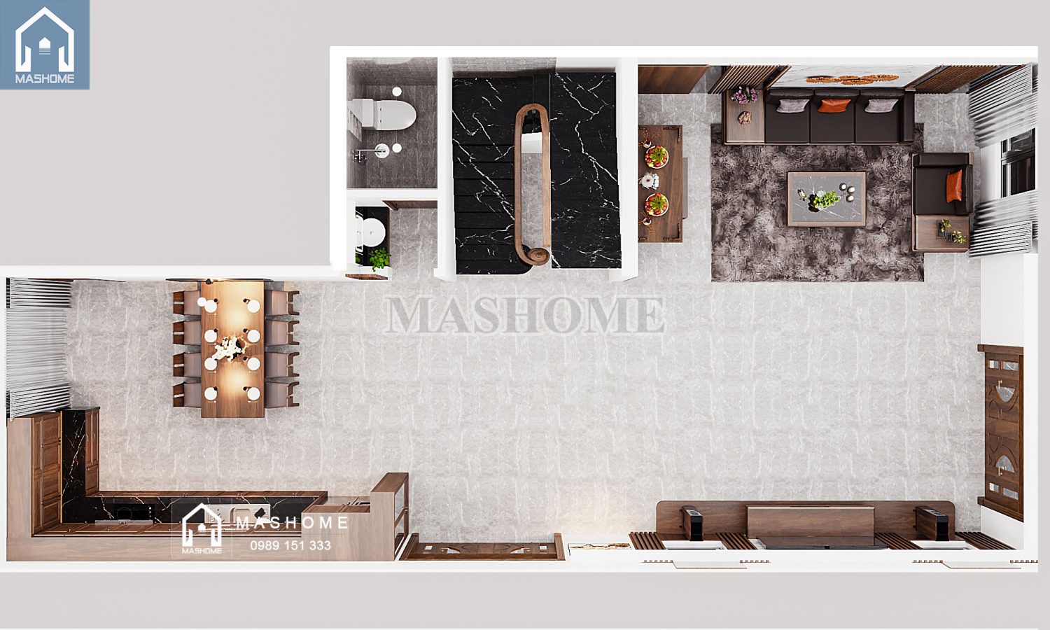 Thiết kế nội thất anh Hưởng - Đông Anh | MasHome