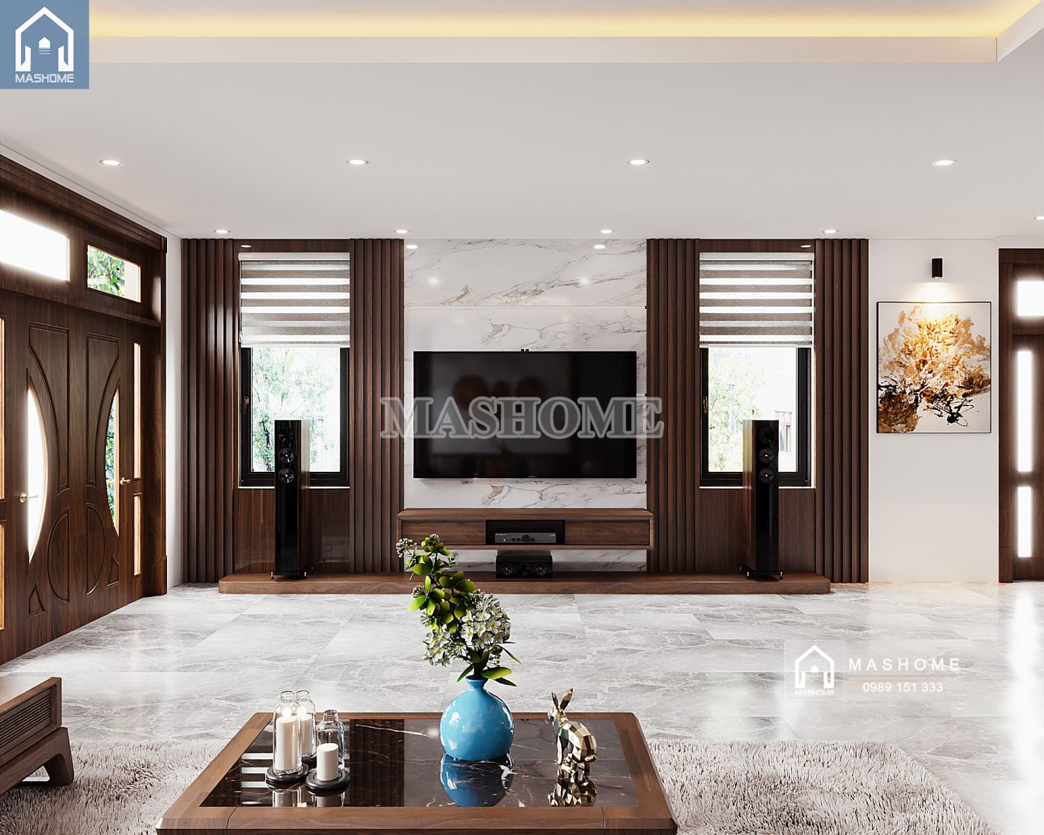 Thiết kế nội thất anh Hưởng - Đông Anh | MasHome