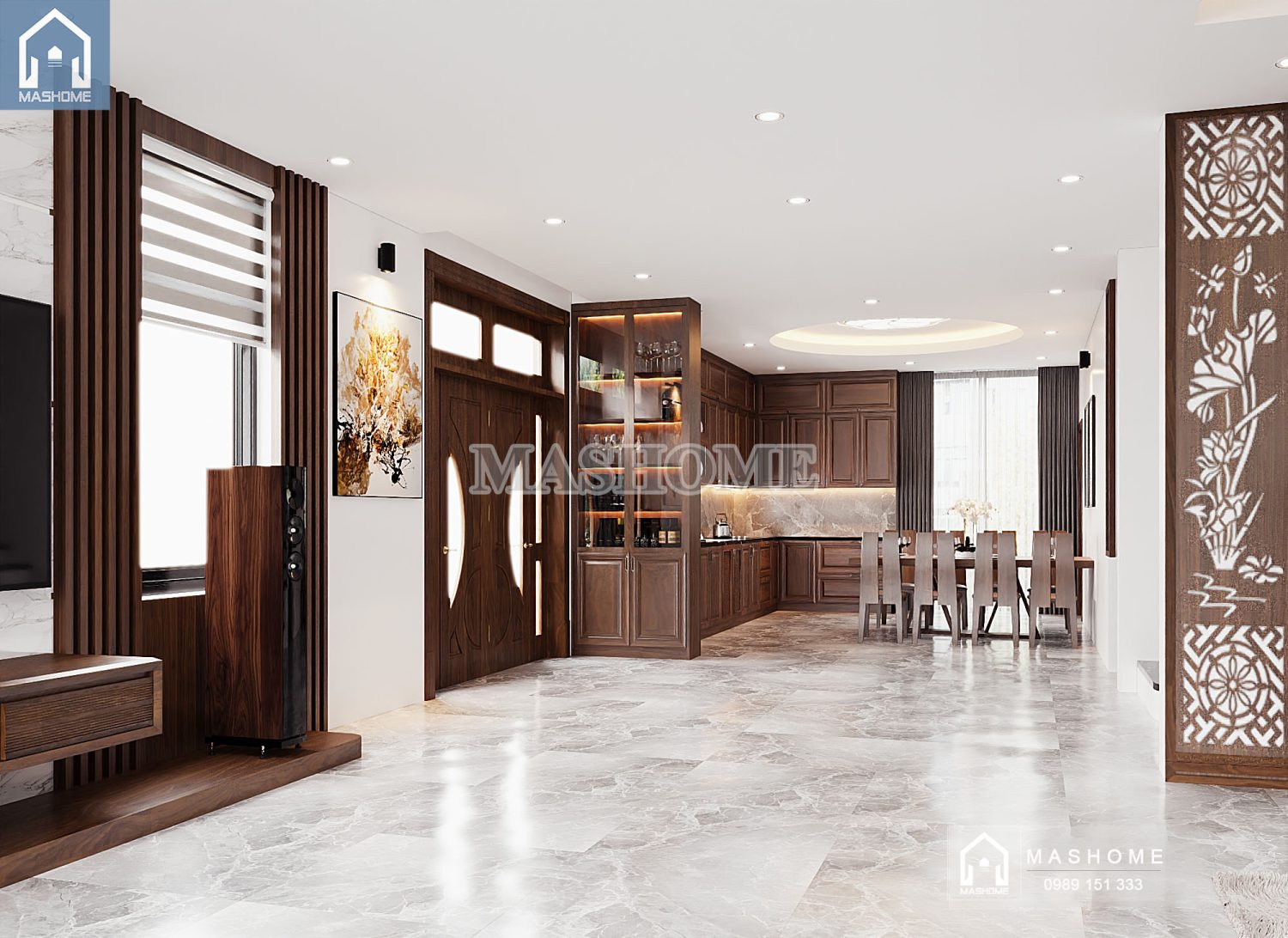 Thiết kế nội thất anh Hưởng - Đông Anh | MasHome