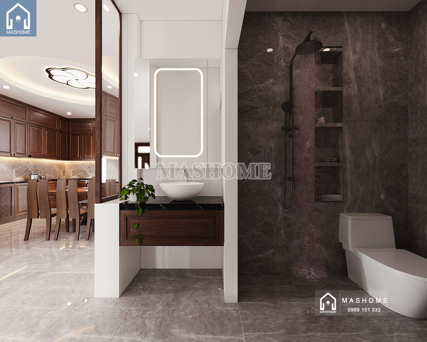 Thiết kế nội thất anh Hưởng - Đông Anh | MasHome