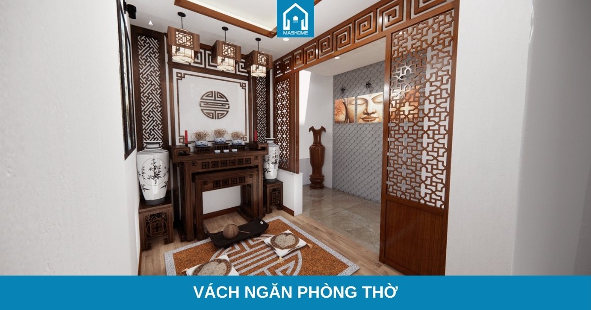 Vách ngăn phòng thờ