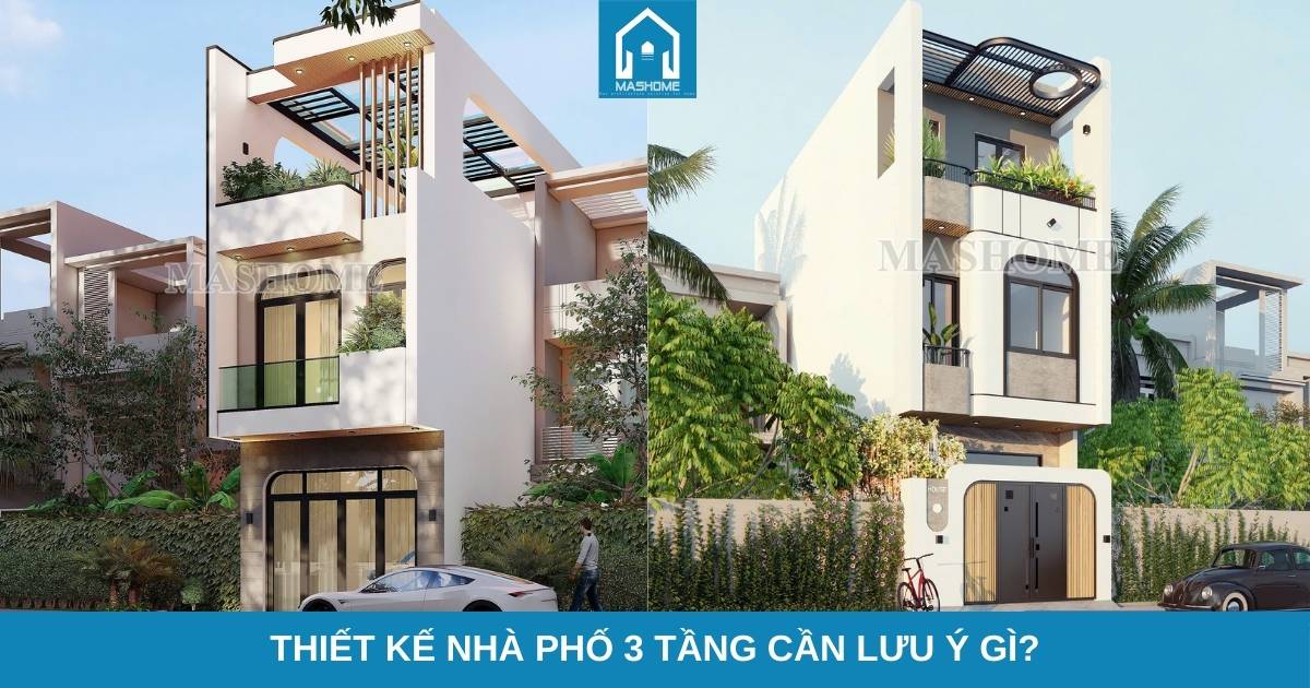 thiết kế nhà phố 3 tầng