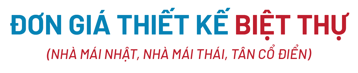 giá thiết kế biệt thự