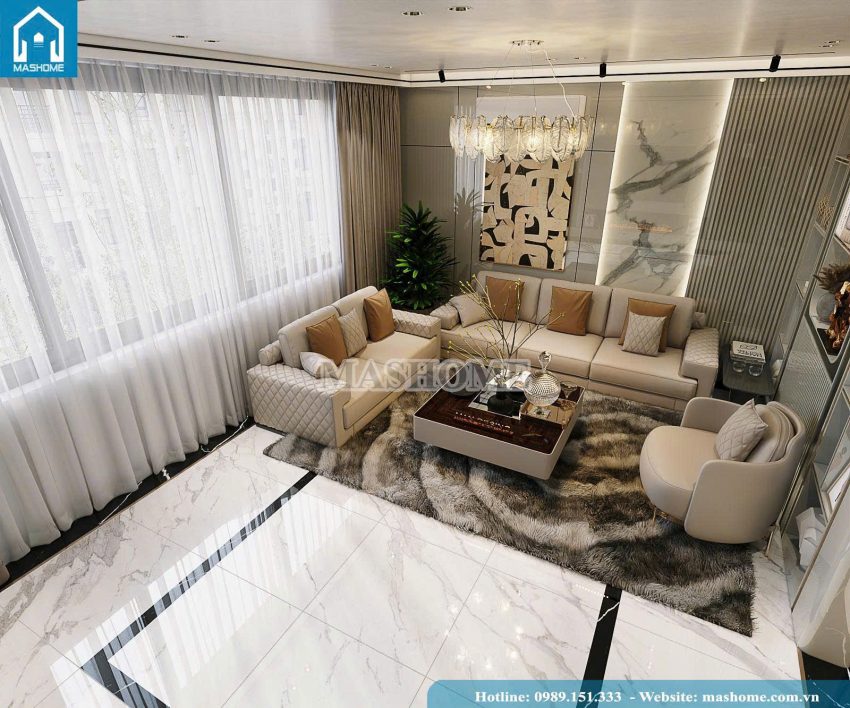 Thiết kế nội thất phòng khách 2
