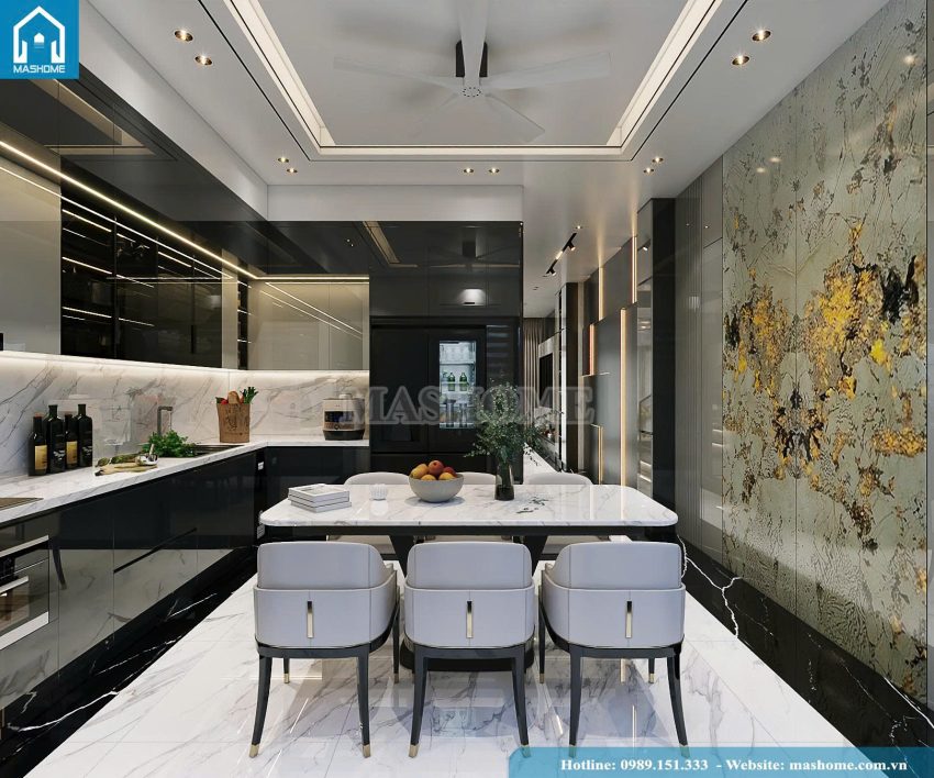 thiết kế nội thất phòng bếp