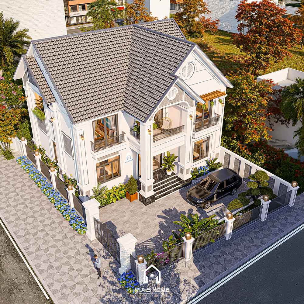 Biệt thự 2 tầng mái thái - Anh Xuyên - Bắc Ninh 20 biệt thự mái thái anh Xuyên Bắc Ninh