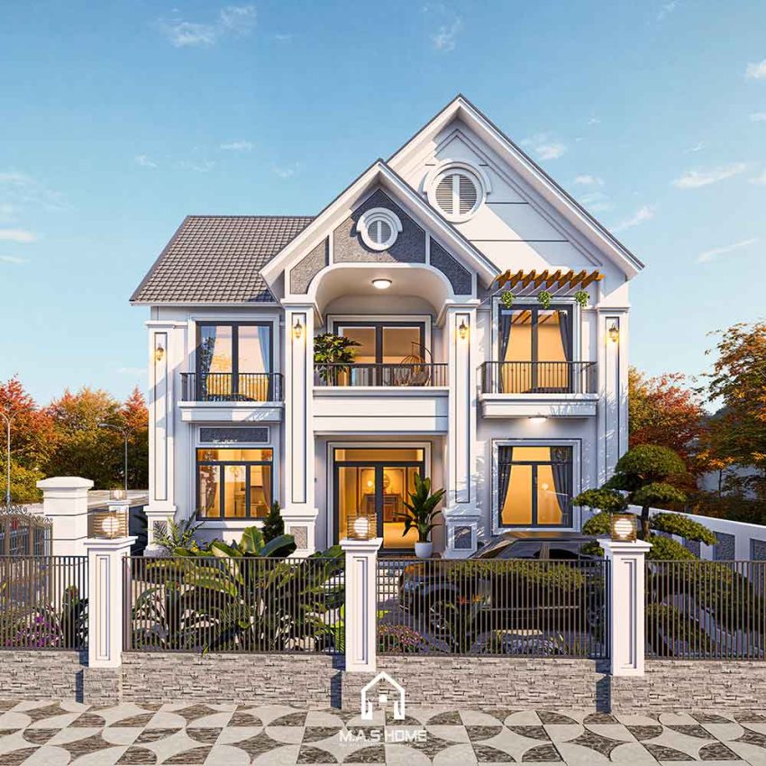 Biệt thự 2 tầng mái thái - Anh Xuyên - Bắc Ninh 41 biệt thự mái thái anh Xuyên Bắc Ninh