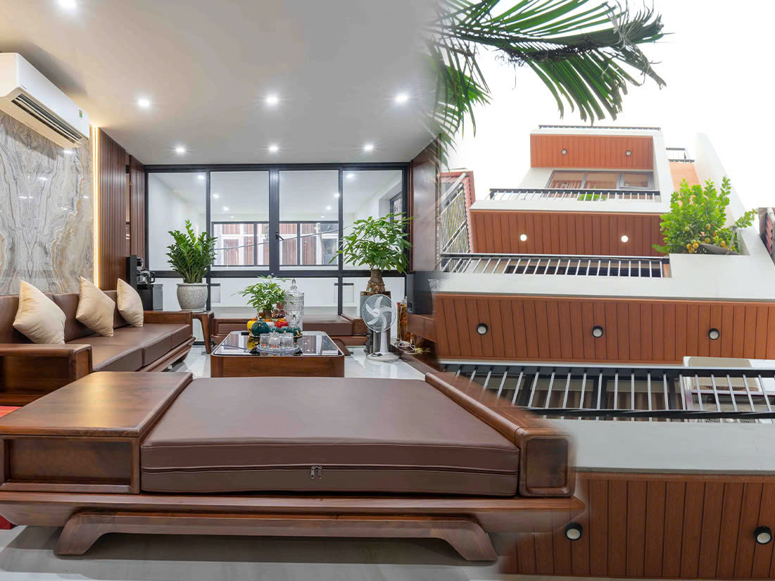 Thi công trọn gói nhà phố 5,5 tầng