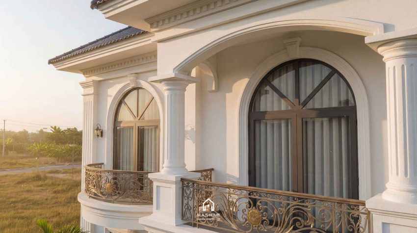 Biệt thự mái nhật 2 tầng