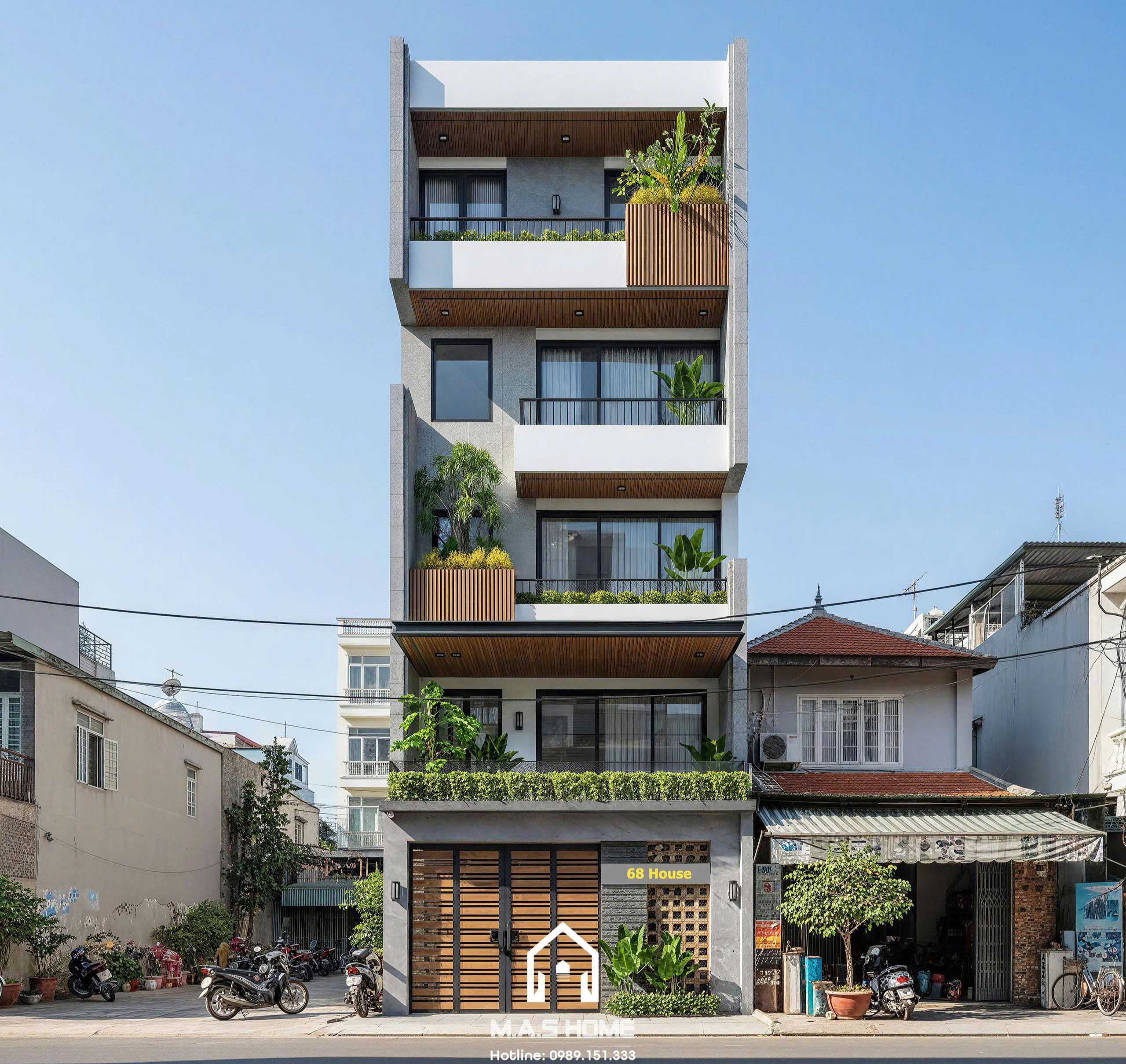 Nhà Phố 4 Tầng 1 Tum - Anh Hải Anh - Hà Nội 11 Thiết kế nhà phố 5 tầng 1 tum tại Hà Nội