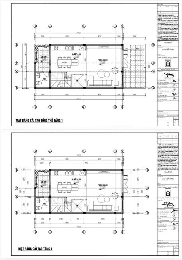 Cải tạo mặt bằng tầng 1