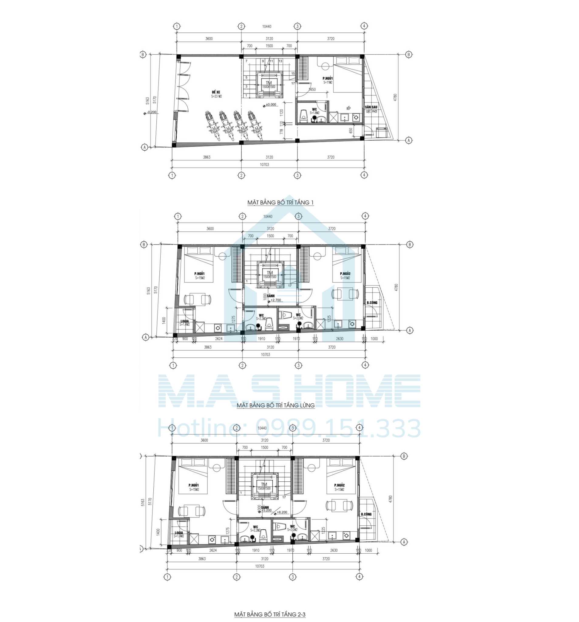 Nhà Phố 4 Tầng 1 Lửng 1 Tum - Anh Tuấn - Hà Nội 13 Mặt bằng bố trí nội thất nhà phố 4 tầng 1 lửng 1 tum anh Tuấn Hà Nội