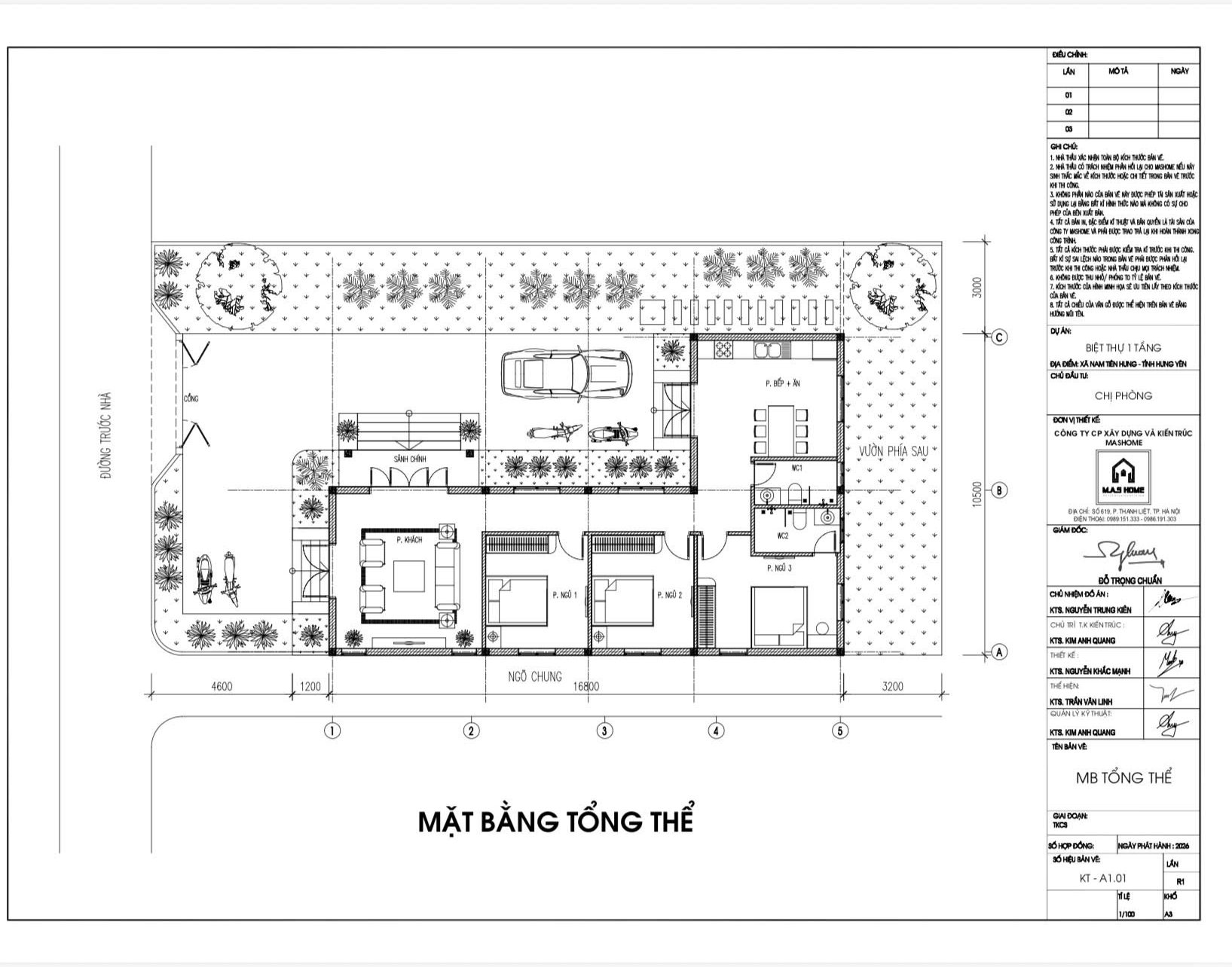 Biệt thự mát nhật - Chị Phòng - Thái Bình 17 Mặt bằng công năng biệt thự nhà vườn mái nhật chị Phòng Thái Bình