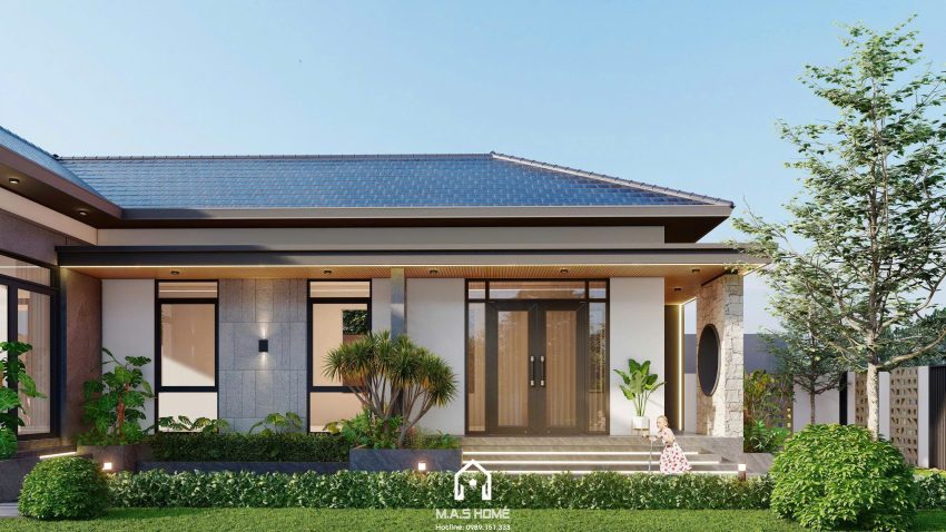 biệt thự nhà vườn mái nhật chị Phòng Thái Bình