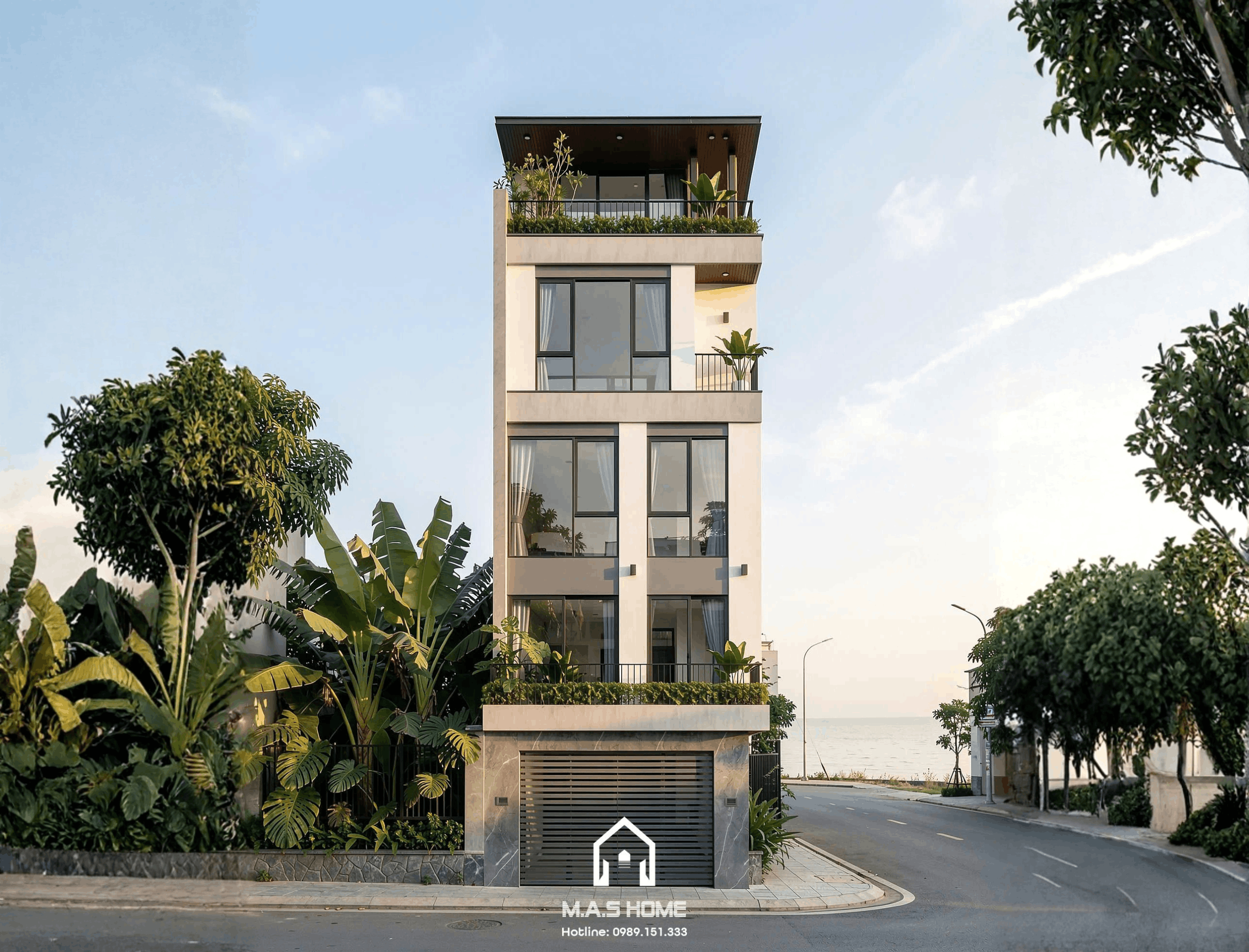 Nhà phố 4 tầng 1 tum - Anh Long - Bắc Giang